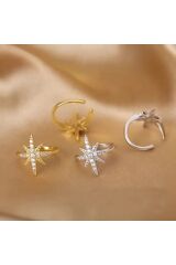 KUZEY YILDIZI EARCUFF SIKIŞTIRILABİLİR AYARLANABİLİR KUZEY YILDIZI EARCUFF KÜPE
