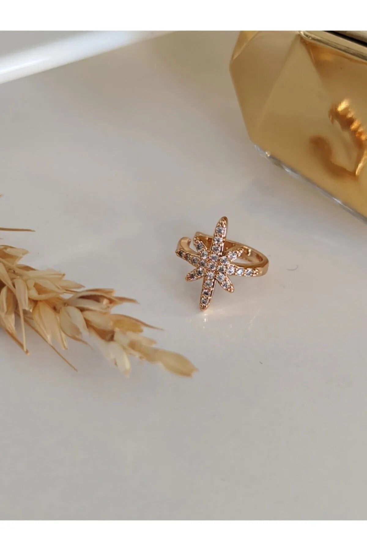 KUZEY YILDIZI EARCUFF SIKIŞTIRILABİLİR AYARLANABİLİR KUZEY YILDIZI EARCUFF KÜPE