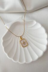 ikili kararmaz çelik kolye kuzey yıldızı kolye ve düğüm kalp kolye gold renk çelik kolye