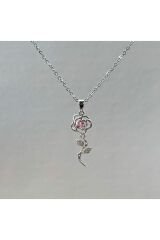 KARARMAZ ÇELİK  PEMBE KELEBEK KALP AY YILDIZ KOLYE MODELLERİ HEDİYELİK KOLYELER