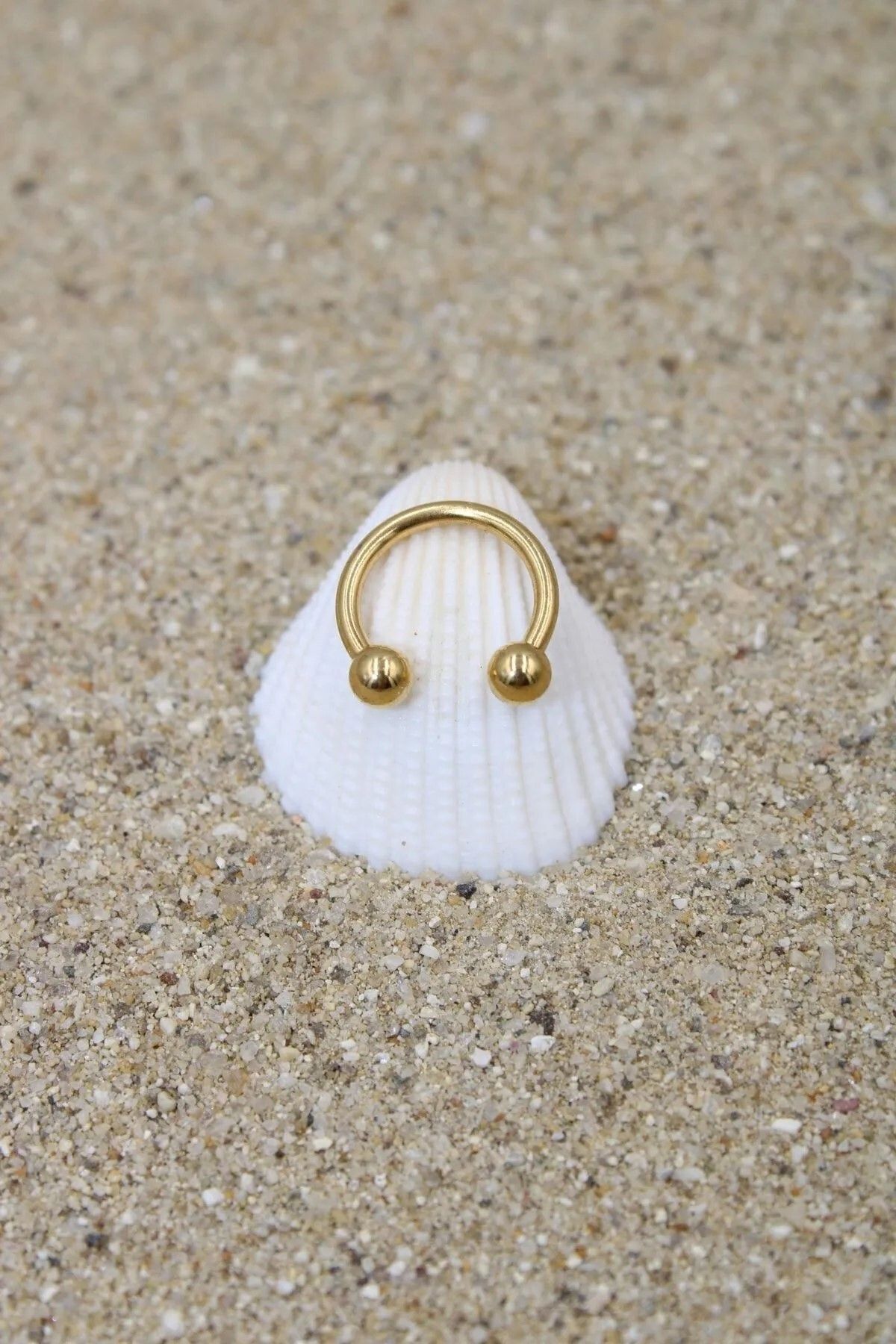 Piercing Cerrahi Çelik Piercing Halka Kıkırdak Septum Tragus Conch Helix Silver Renk Top Çap 3 Mm