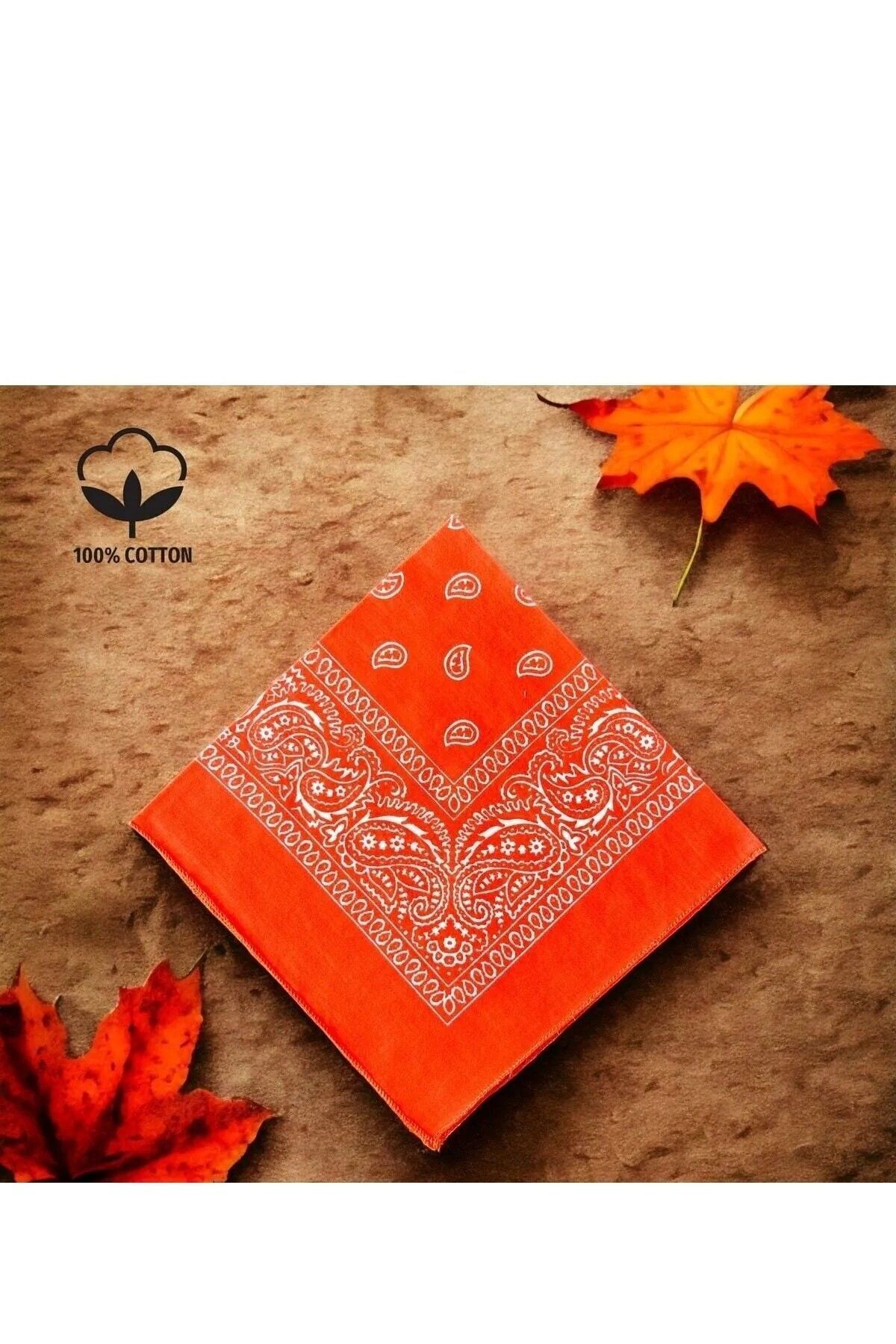 5 Al 4 Öde Kampanya %100 Pamuk Unisex Etnik Desenli Pamuk -turuncu