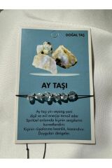 Ay Taşı   Doğal Taş Bileklik  Çakra