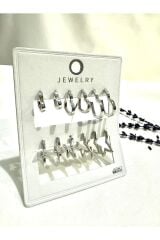 12li Set Kadın Yıldız Küpe Ve Kalp Küpe Detaylı Kombin Set