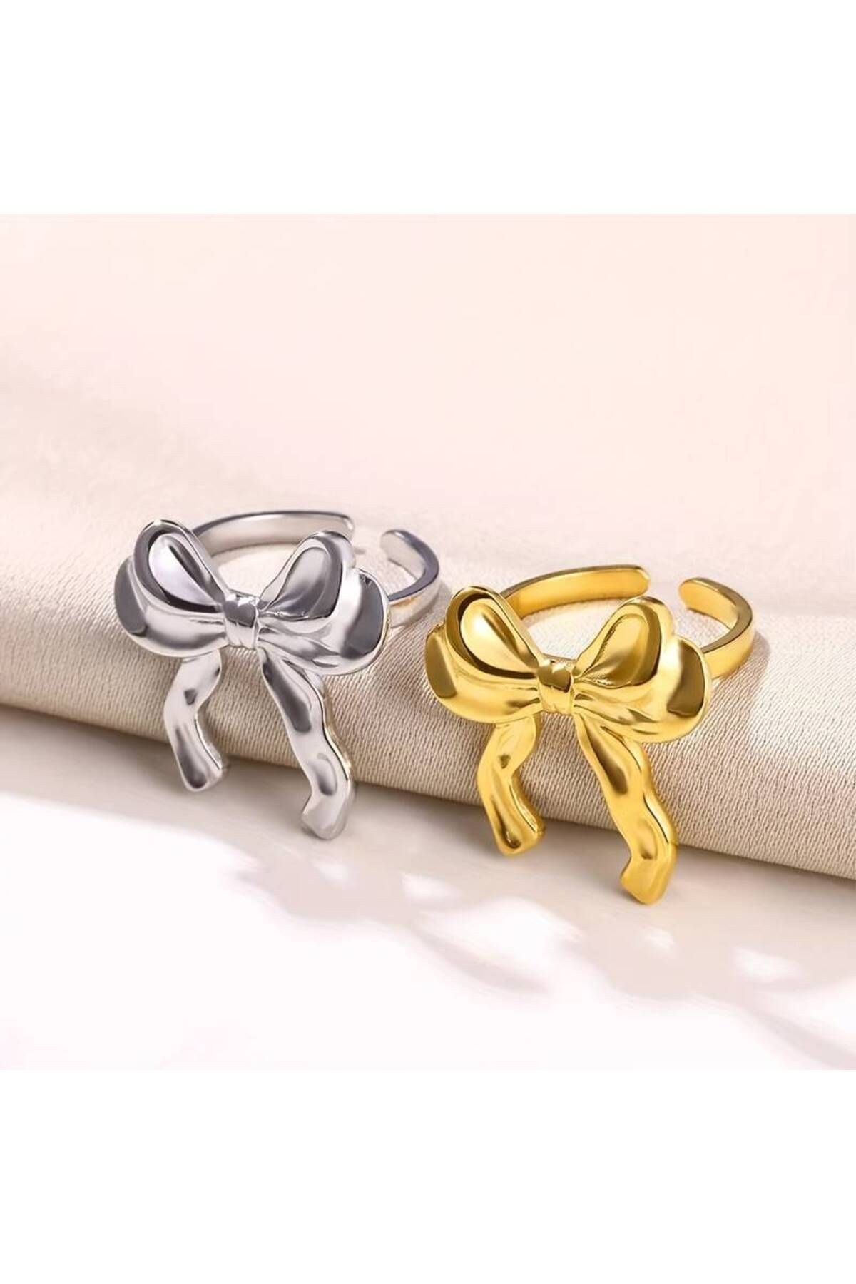 İKİ RENK AYARLANABİLİR  GOLD VE GÜMÜŞ FİYONK YÜZÜK