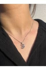 Taşlı Unicorn Detaylı Bijuteri Kolye