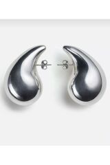 italyan  gözyaşı damla modeli PVD kaplaması Ağırlığı 4.40gram (3.7cm/31mm) küpe001