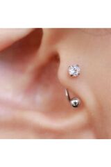 Cerrahi Çelik Piercing Küpe Zirkon Taşlı Ve Toplu Halka Model