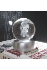 Kristal 3d Işıklı Renk Değiştiren Standlı Harry Potter Tasarımı Cam Küre